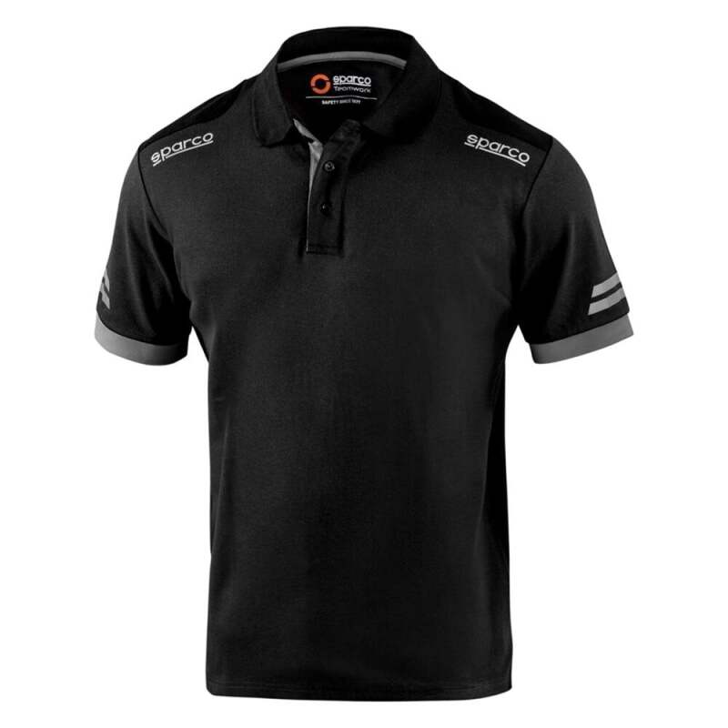 Sparco Tech Polo TW Black/Gray Small-thumbmail-1