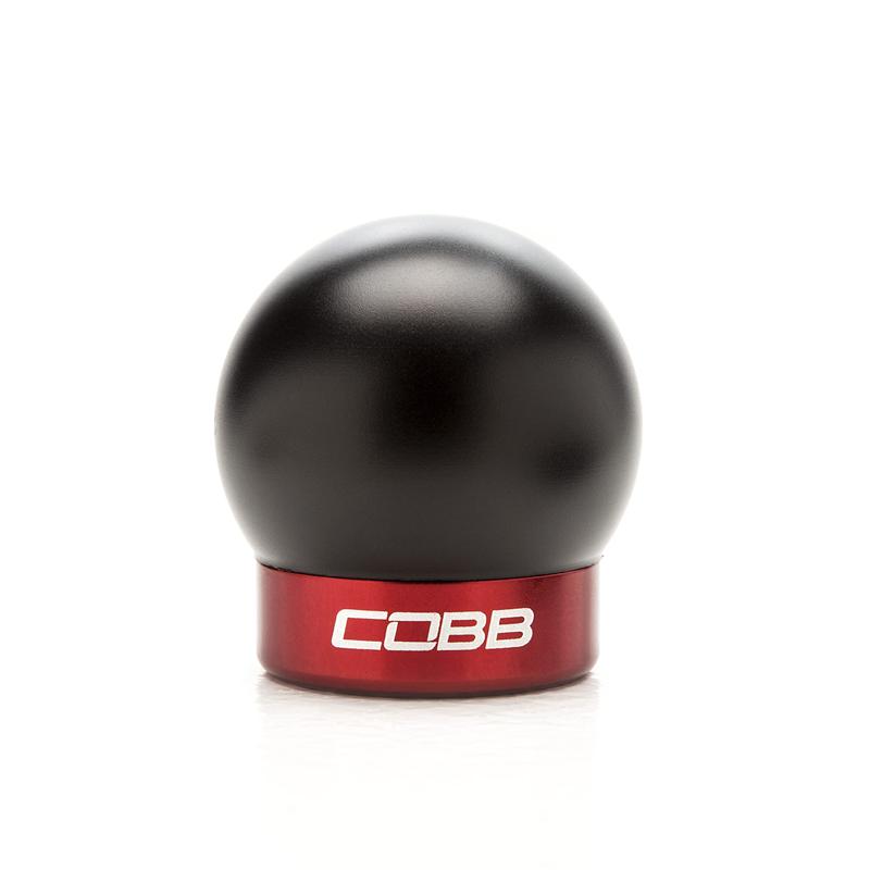 Cobb Ford Mustang Shift Knob Black with Red Base-thumbmail-2