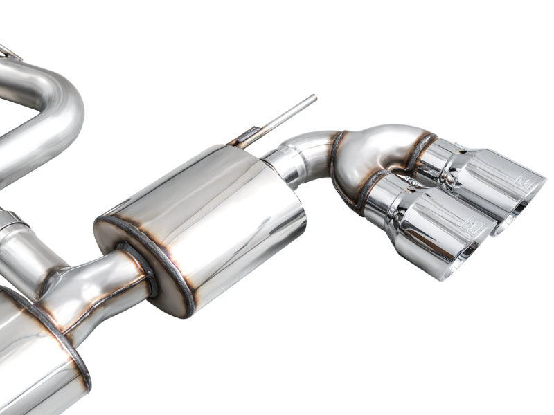 AWE MK8 Volkswagen Golf R Touring Edition Exhaust - Chrome Silver Tips-thumbmail-15