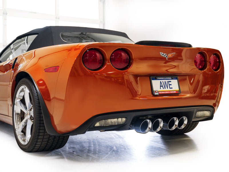AWE Tuning 05-07 C6 Chevrolet Corvette 6.0L Touring Edition Axleback Exhaust w/ Chrome Silver Tips-thumbmail-9