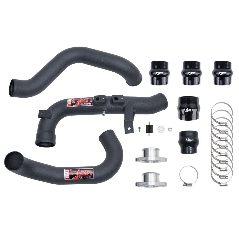 Injen 22-23 Honda/Acura Civic/Si/Integra 1.5L Turbo Aluminum Intercooler Pipe Kit - Wrinkle Black-thumbmail-4