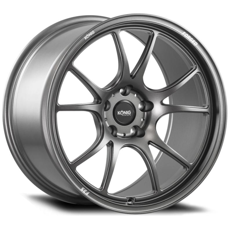 Konig Forged F3S 18X9 5X108 ET38 Satin Charcoal Knurled Bead-thumbmail-1