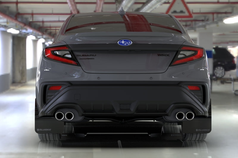 Rally Armor 2022+ Subaru WRX Red UR Mud Flap Altered Font White Logo-thumbmail-2