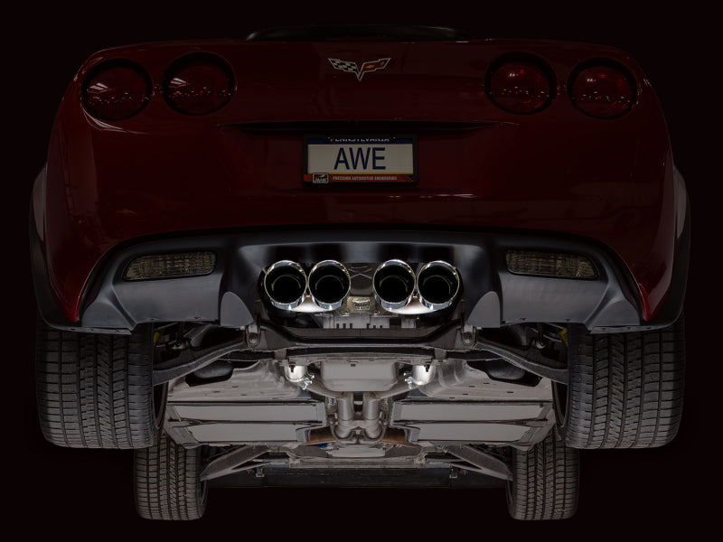 AWE Tuning 09-13 Chevrolet Corvette 6.2L Track Edition Axle-back Exhaust w/ Chrome Silver Tips-thumbmail-4