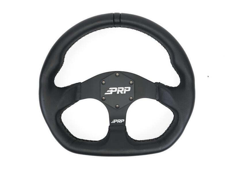 PRP Comp-R Leather Steering Wheel - Black-thumbmail-1