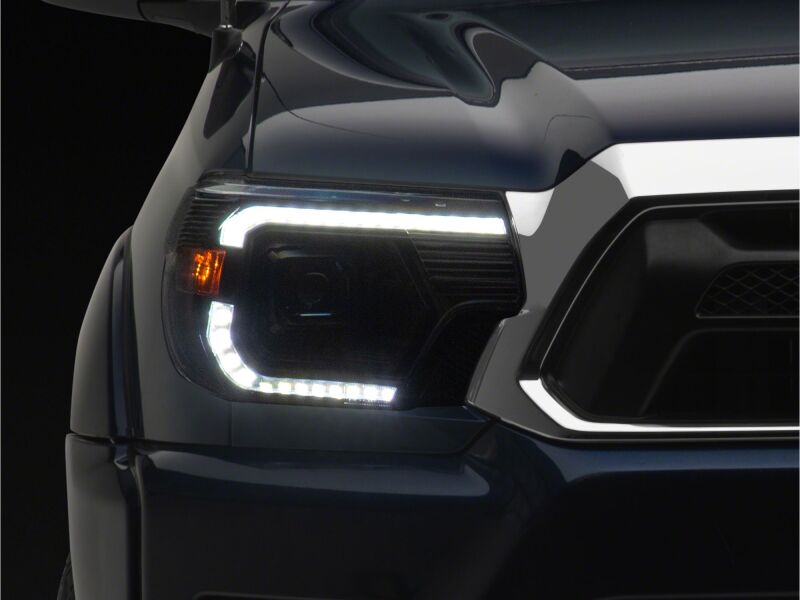 Raxiom 12-15 ToyotaTacoma Axial Series Switchback Projector Headlights- Black Housing- Clear Lens-thumbmail-6