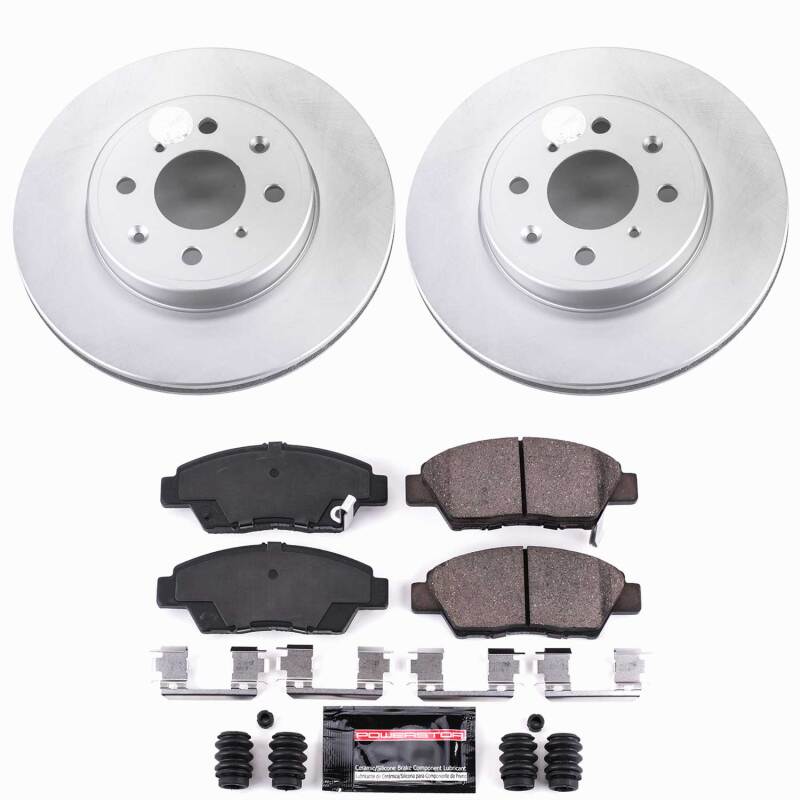 Power Stop 15-20 Honda Fit Front Z23 Coated Brake Kit-thumbmail-1