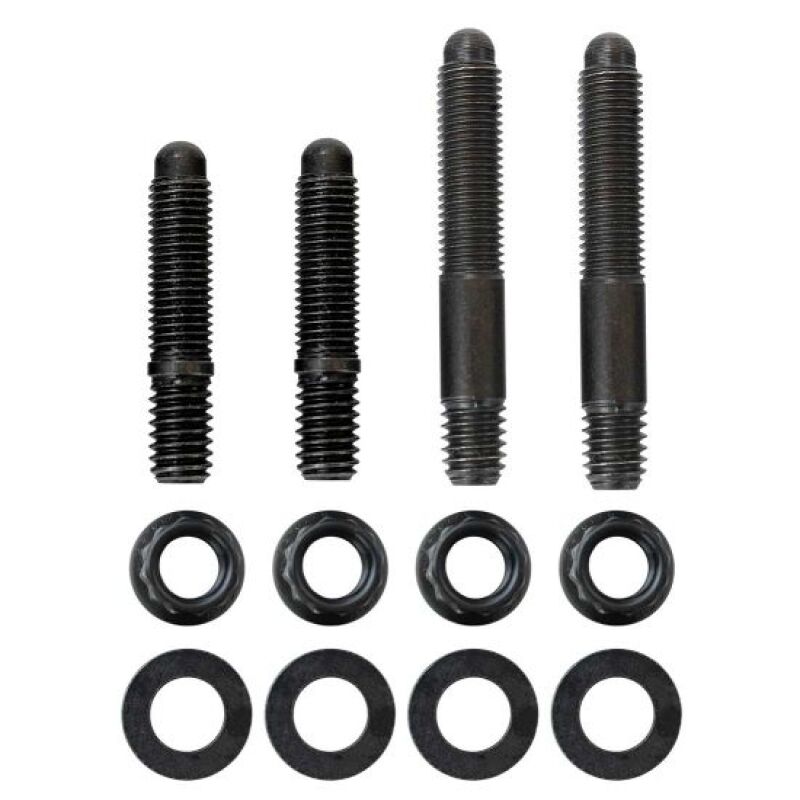 Moroso 2PC 5/16in-24 x 1.625in & 2 PC 5/16in-24 X 2.0in Long 12-Point Nuts Carb Stud Kit w/Bracket-thumbmail-1