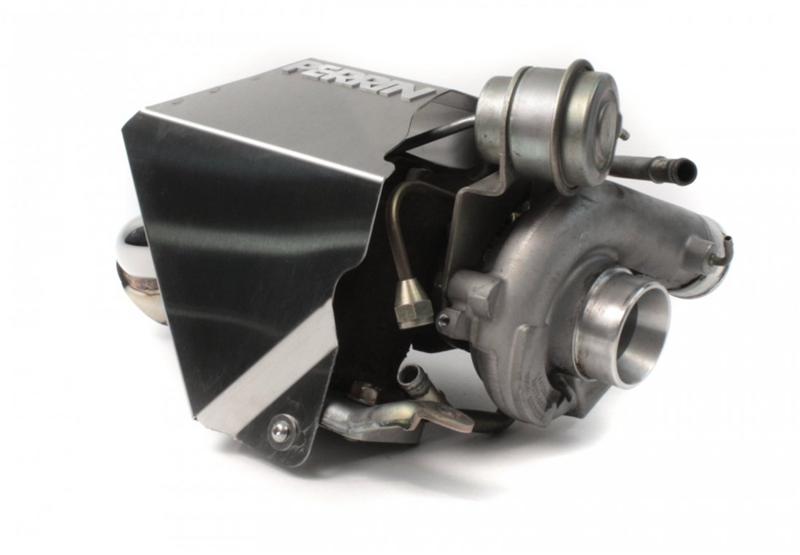 Perrin 04-11 Subaru STi / 05-08 Legacy GT / 02-11 WRX / 04-09 Forester XT Brushed Turbo Heat Shield-thumbmail-8