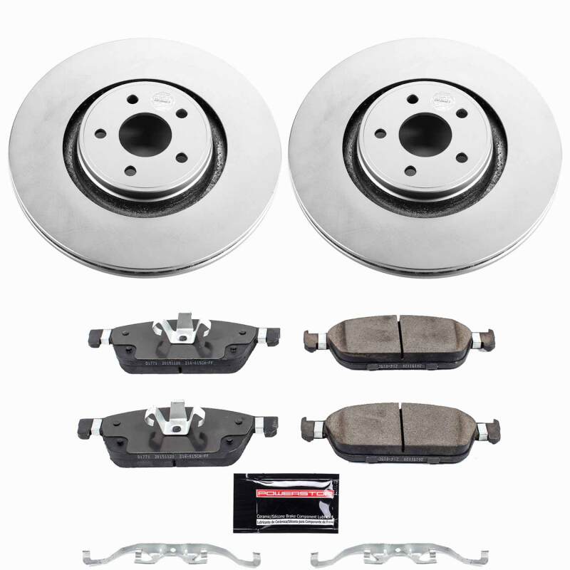 Power Stop 14-18 Ford Focus Front Z23 Coated Brake Kit-thumbmail-1