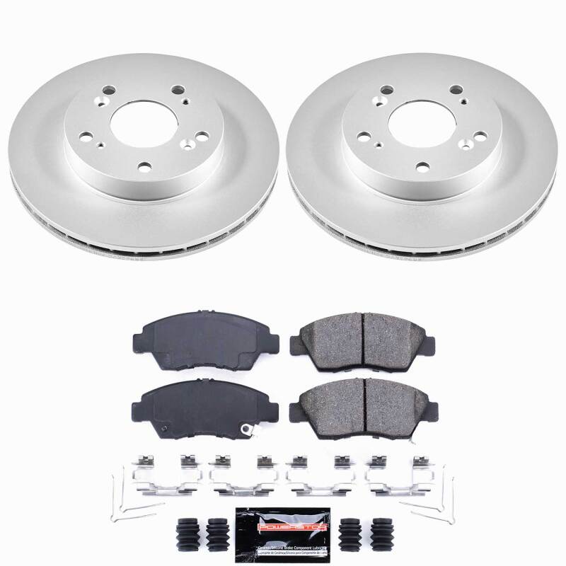 Power Stop 06-11 Honda Civic Front Z23 Coated Brake Kit-thumbmail-1