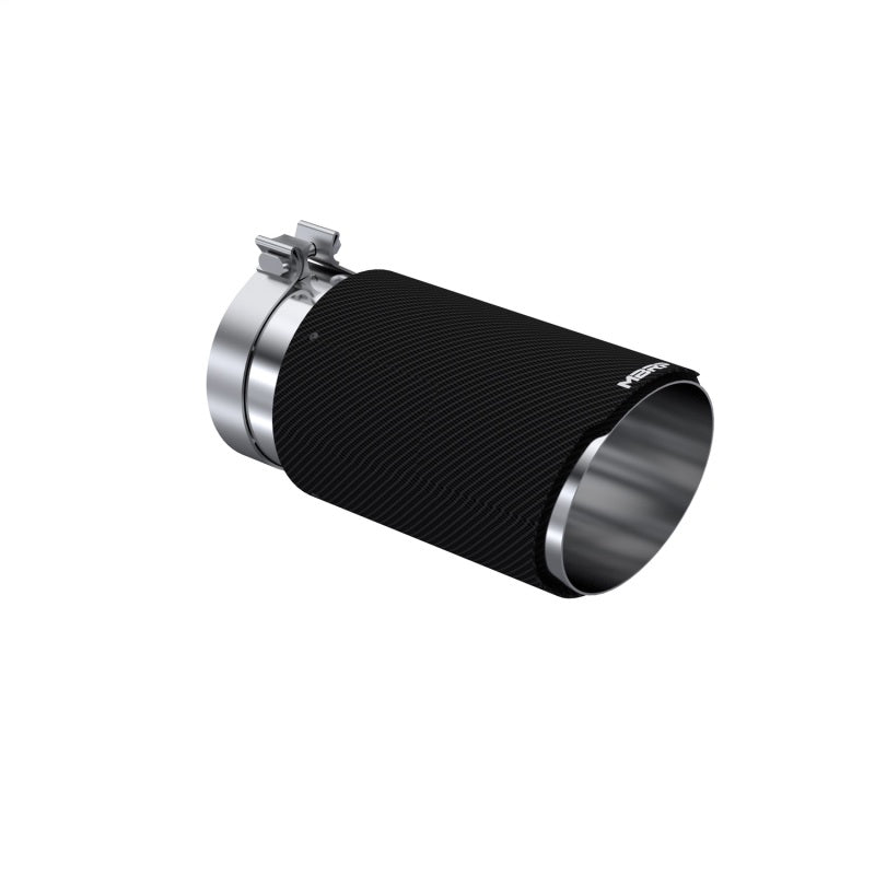 MBRP Universal Carbon Fiber Tip 6in OD/5in Inlet/12in L - Angle Cut Tip-thumbmail-1