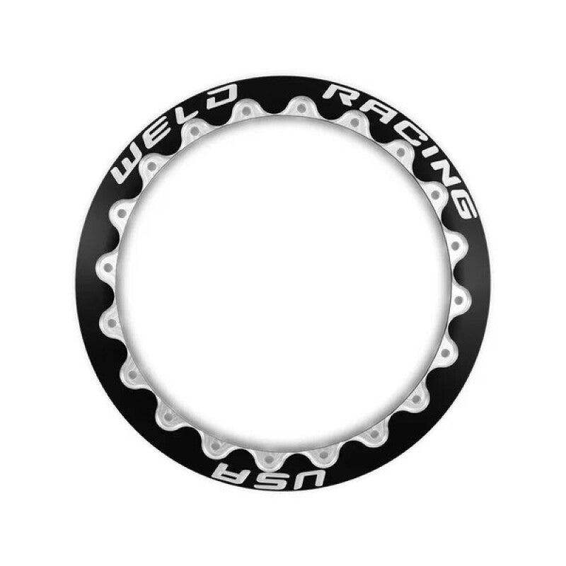 Weld Double Beadlock Ring 15in. / 20-Hole M/T 13.25in. 1 Ring - Black-thumbmail-1