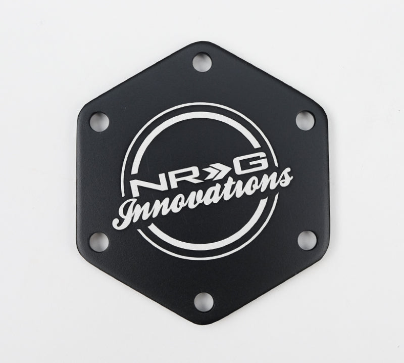 NRG Carbon Fiber w/ Chrome Gold Texalium Fabrics Horn Delete Button Circular Logo Front/ Back