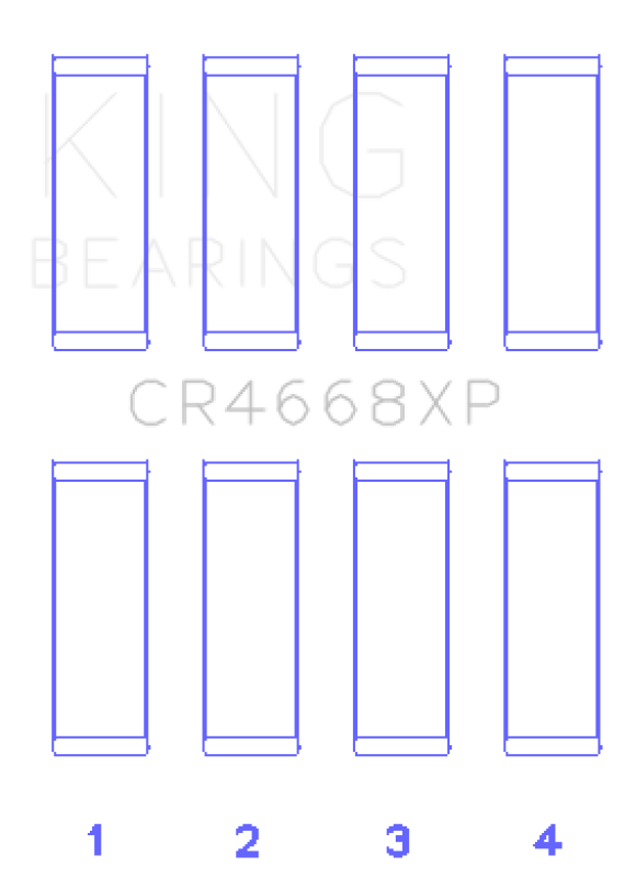 King Engine Bearings Hyundai G4Ke/G4Kc (Size +.026mm) Connecting Rod Bearing Set-thumbmail-2
