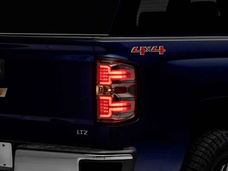 Raxiom 14-18 Chevrolet Silverado 1500 LED Tail Lights/Seq Turn Signals- Chrome- Clear Lens-thumbmail-7