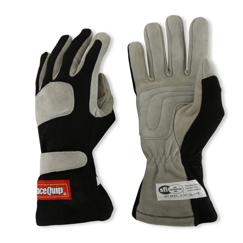 RaceQuip Black 1-Layer SFI-1 Glove - Small-thumbmail-4
