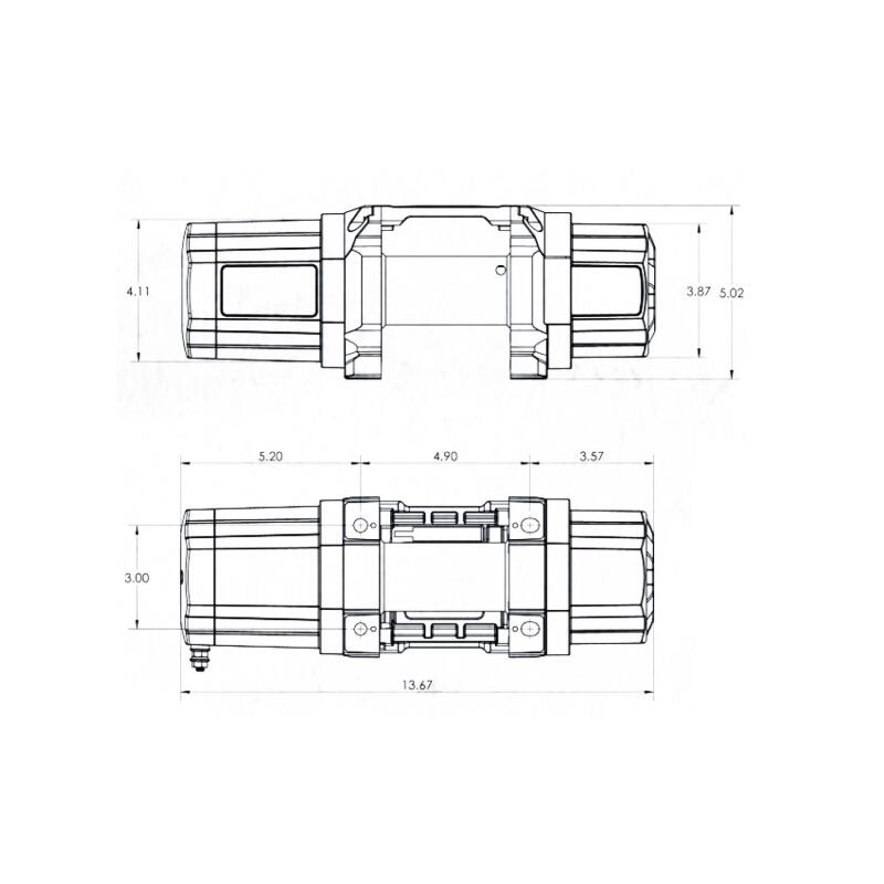 Superwinch 3500 LBS 12V DC 7/32in x 40ft Synthetic Rope Hawse Fairlead SP 35SR Winch-thumbmail-10