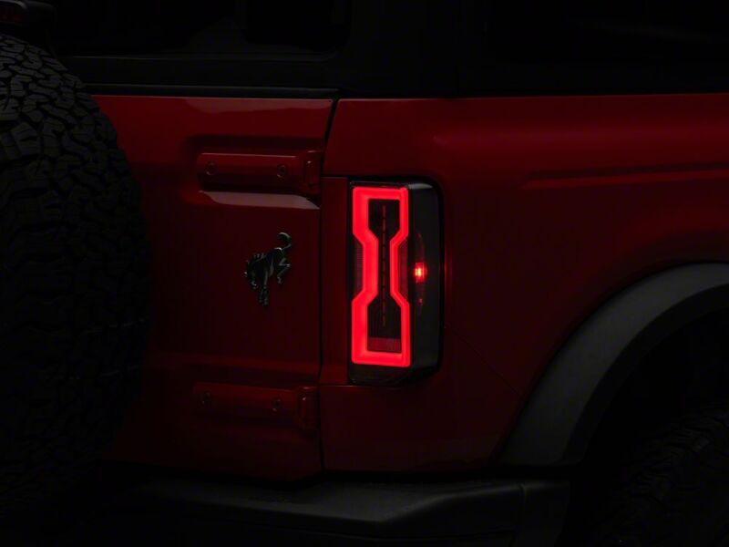 Raxiom 21-26 Ford Bronco Axial Series LED Tail Lights- Black Housing- Clear Lens-thumbmail-1