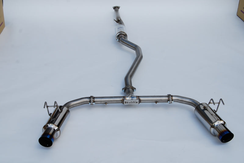 Invidia 2022+ Honda Civic Si (1.5T) 70mm N1 Cat Back Exhaust - Burnt TI Tips-thumbmail-4