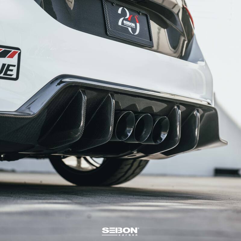 Seibon 2023+ Honda Civic Type R MB-Style Carbon Fiber Rear Diffuser-thumbmail-6