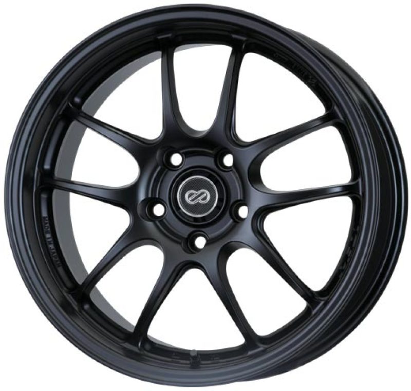 Enkei PF01 18x9 5x114.3 35mm Offset 75 Bore Dia Hyper Black Wheel-thumbmail-1