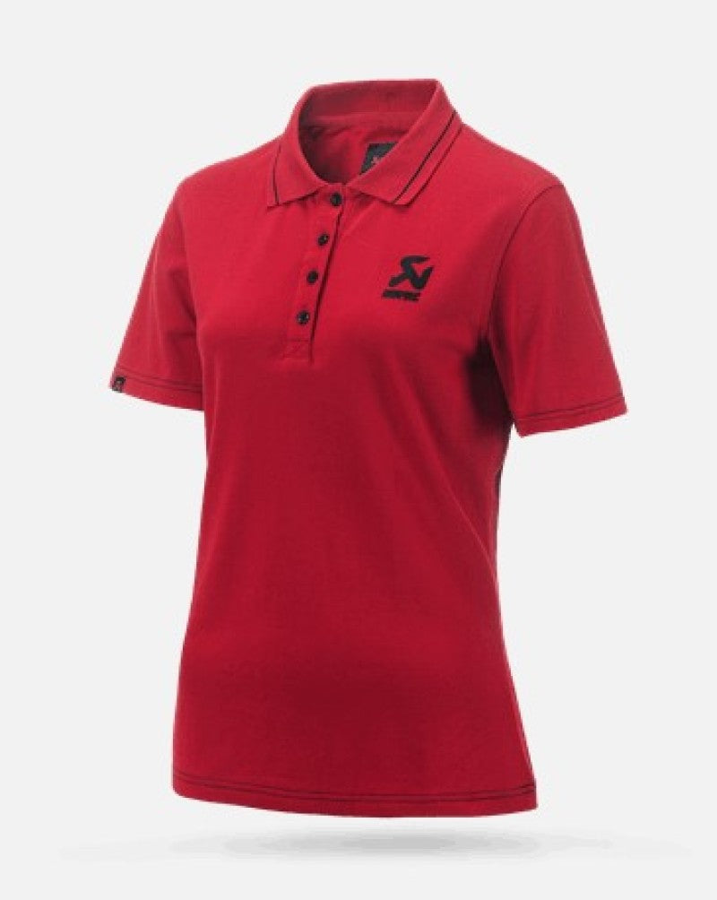 Akrapovic Womens Corpo Polo Red - Small-thumbmail-1