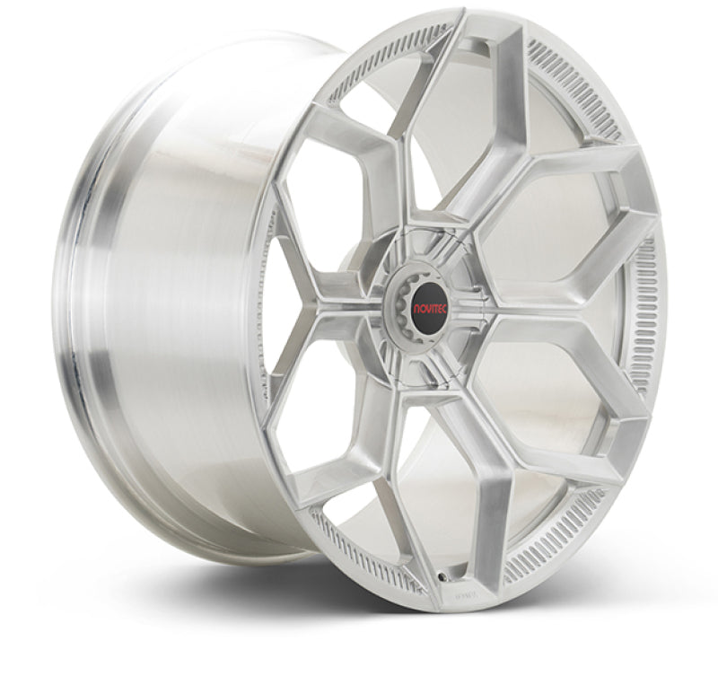 Vossen x Novitec NL5-5L 22x12.5 ET:34 Brushed - Gloss Clear Lamborghini Revuelto Rear Wheel