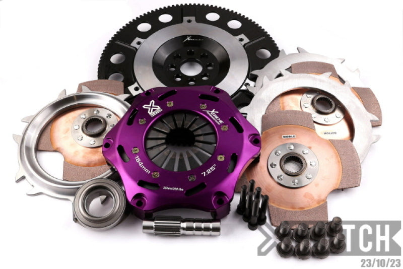 XClutch 02-06 Acura RSX Chromoly Flywheel 7 1/4in Triple Solid Ceramic Clutch Discs Kit