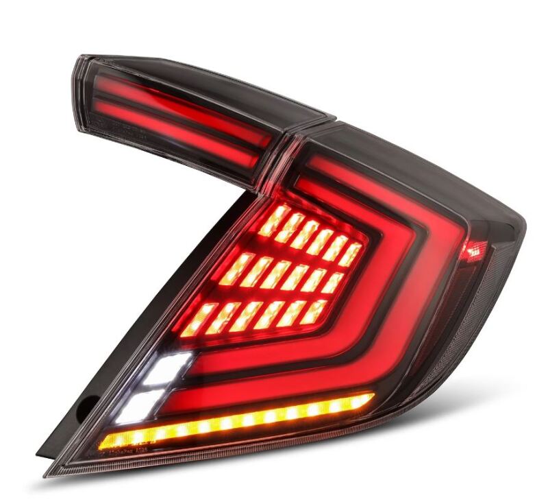 AlphaRex 16-21 Honda Civic Hatchback/ Type-R FK8 Nova-Series LED Tail Lights (Pair) - Black-thumbmail-5