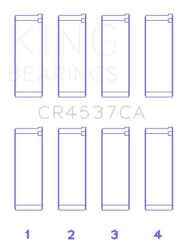 King Engine Bearings Mini Cooper W10B16A (Size +0.25mm) Connecting Rod Bearing Set-thumbmail-2