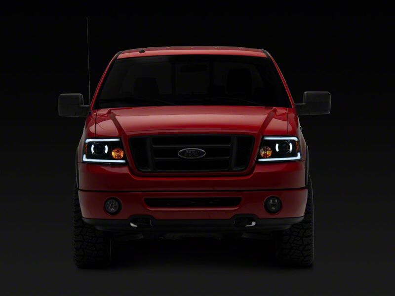 Raxiom 04-08 Ford F-150 Axial Series LED Proj Hlights/Seq LED Bar- Black- Clear Lens-thumbmail-9