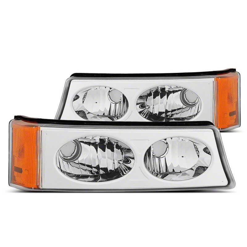 Raxiom 03-06 Chevrolet Silverado 1500 Axial Series Crystal Turn Signal/Parkng Lights- Chrome-thumbmail-1