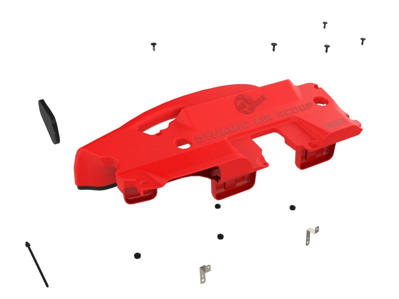 aFe POWER Red Edition Dynamic Air Scoop XL for Intake Kits 50-70119D and 50-70119R-thumbmail-11