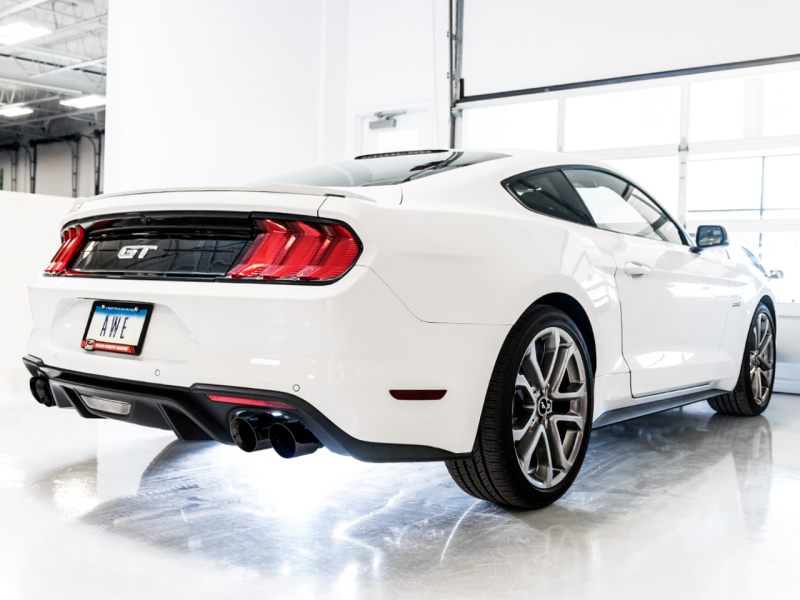 AWE 18-23 S550 Mustang GT SwitchPath Exhaust - Diamond Black Tips-thumbmail-9