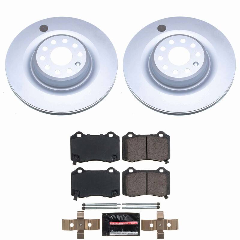 Power Stop 12-21 Tesla S Rear Z23 Coated Brake Kit-thumbmail-1