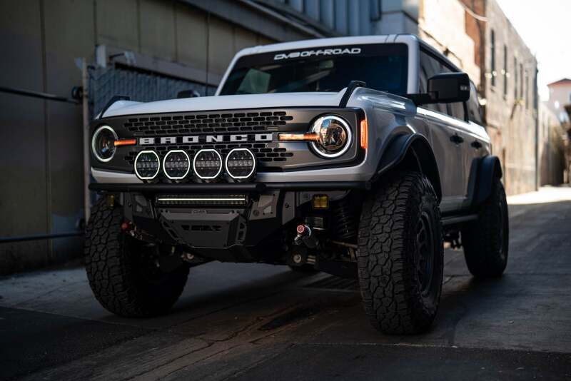 DV8 Offroad 7in Halo Elite Round Light w/ Accent Halo - White/Amber-thumbmail-8