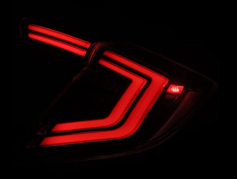AlphaRex 16-21 Honda Civic Hatchback/ Type-R FK8 Nova-Series LED Tail Lights (Pair) - Black-thumbmail-6