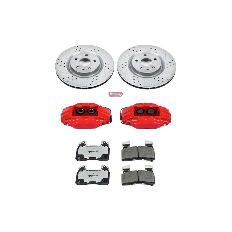 Power Stop 10-15 Chevrolet Camaro Front Z26 Street Kit w/Cals-thumbmail-1
