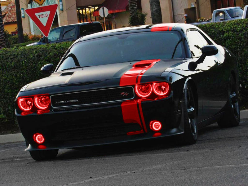 Oracle Dodge Challenger 08-14 LED Waterproof Halo Kit - Red-thumbmail-6