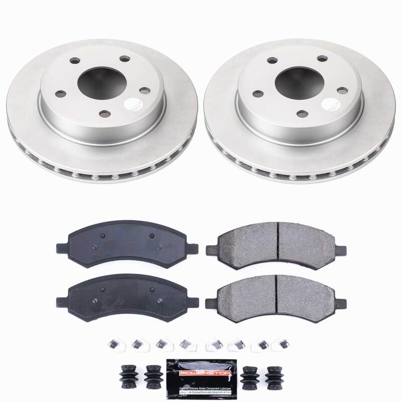 Power Stop 05-10 Dodge Dakota Front Z23 Coated Brake Kit-thumbmail-1