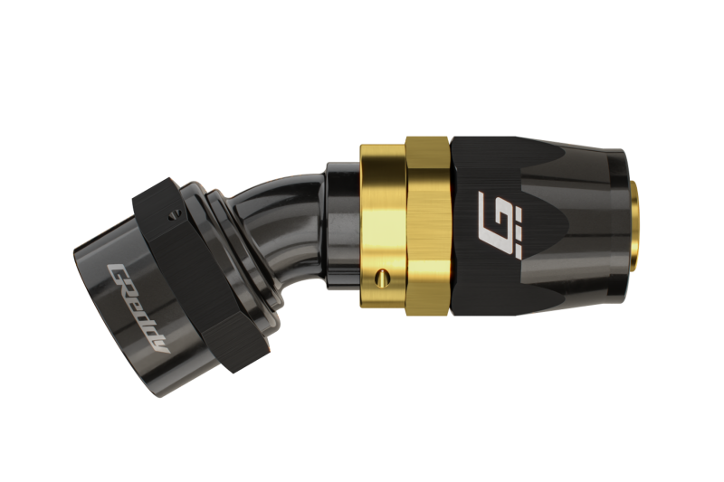 GReddy AN16 180 DEGREE HOSE END SWIVEL BLACK/GOLD ANODIZED-thumbmail-1