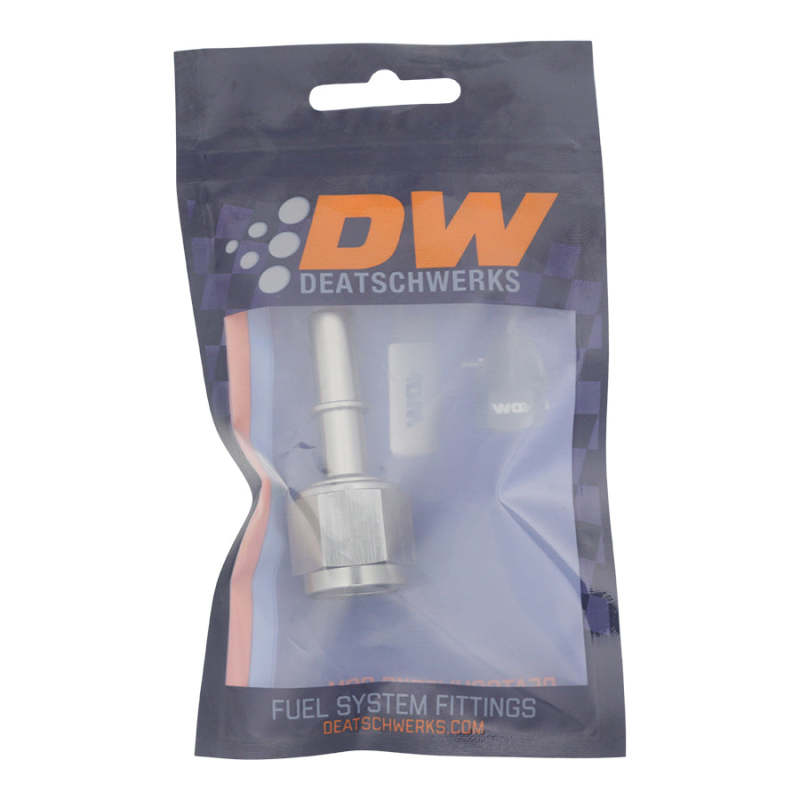 DeatschWerks 8AN Female Flare Swivel to 3/8in Male EFI Quick Disconnect - Anodized DW Titanium-thumbmail-2