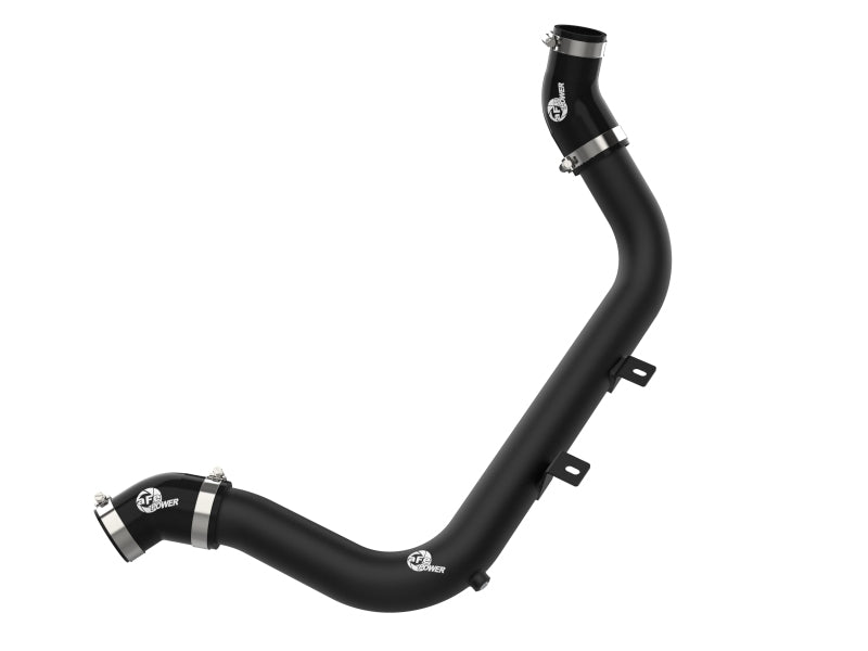 aFe BladeRunner 2-1/4 IN Aluminum Hot Charge Pipe Black 17-20 Hyundai Elantra GT L4-1.6L (t)-thumbmail-1