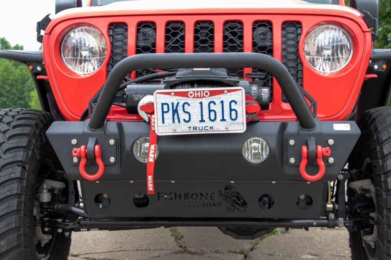Fishbone Offroad 2018+ Jeep JL/Gladiator Wrangler JL/Gladiator Front Winch Bumper - Black Powdercoat-thumbmail-9