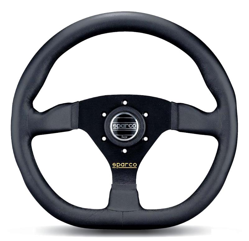 Sparco Strwhl Ring L360 Leather Black-thumbmail-2