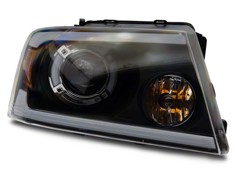 Raxiom 04-08 Ford F-150 Axial Series LED Proj Hlights/Seq LED Bar- Black- Clear Lens-thumbmail-10