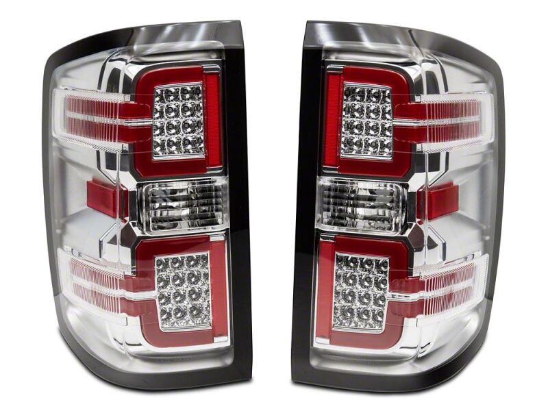 Raxiom 14-18 Chevrolet Silverado 1500 LED Tail Lights/Seq Turn Signals- Chrome- Clear Lens-thumbmail-8