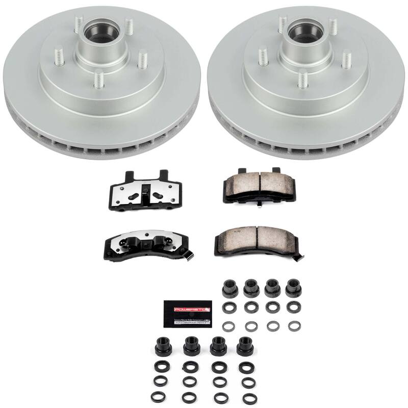 Power Stop 98-00 Chevrolet TahOE Front Z36 Coated Truck & Tow Brake Kit-thumbmail-1