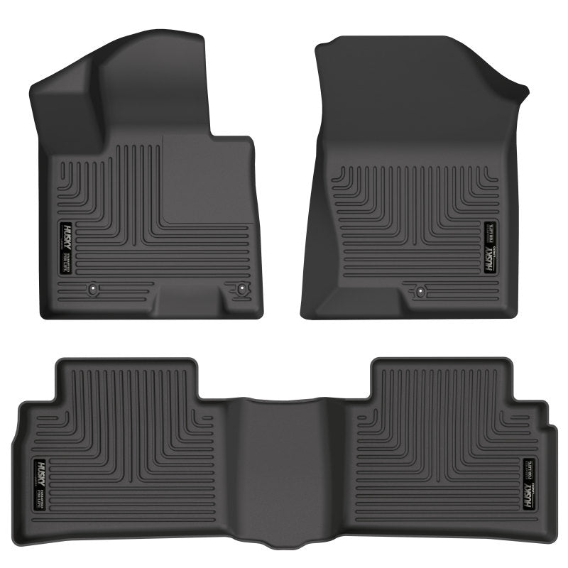 Husky Liners 2022 Hyundai Tucson Excl. Hybrid Weatherbeater Black Front & 2nd Seat Floor Liners-thumbmail-1